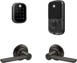 Cerradura inteligente Yale Assure Lock SL con WiFi, compatible con Alexa, diseño sin llave, control por app, acceso por código táctil y funciones de bloqueo y desbloqueo remoto para mayor seguridad y comodidad