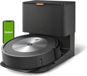 Robot aspirador iRobot Roomba j7 con navegación avanzada, reconocimiento de objetos, potente succión y compatibilidad con Alexa, para control por voz y una limpieza personalizada y eficiente del hogar