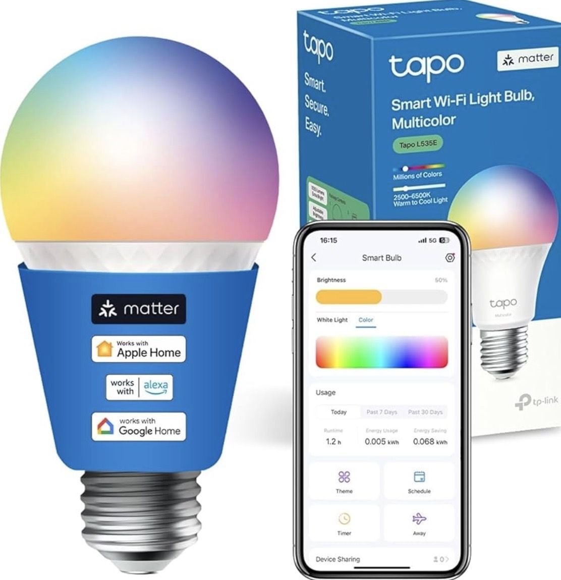 Tapo L535E Matter bombilla compatible con Alexa