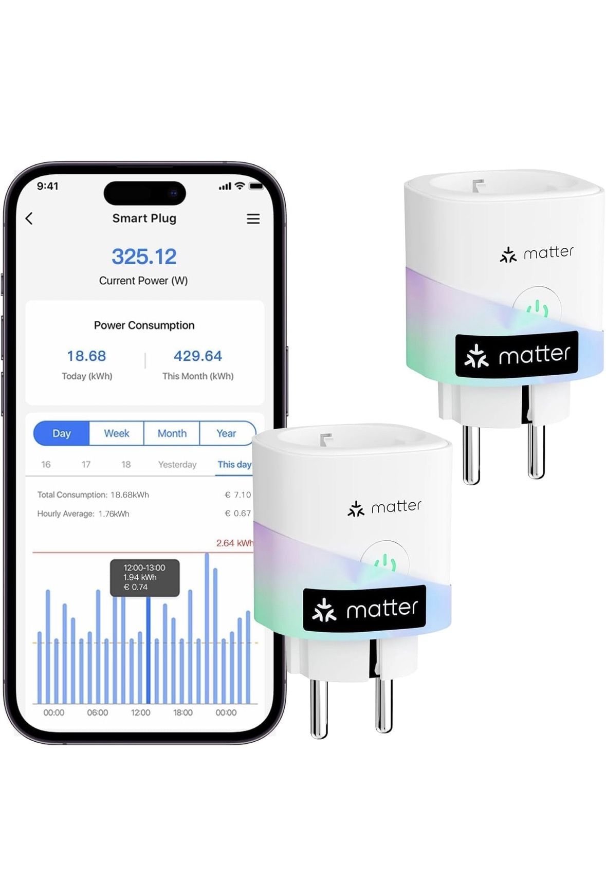 Meross MSS315 Matter compatible con Alexa